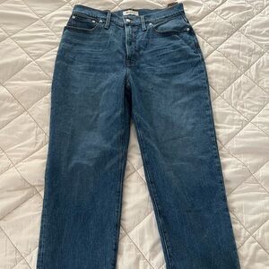 Madewell women’s classic straight jeans 31 NWT